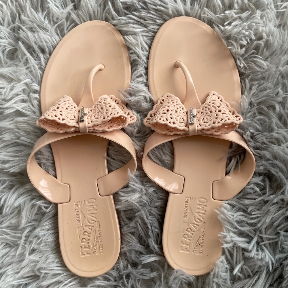 Ferragamo Pandy Pow Jelly Thong Sandal